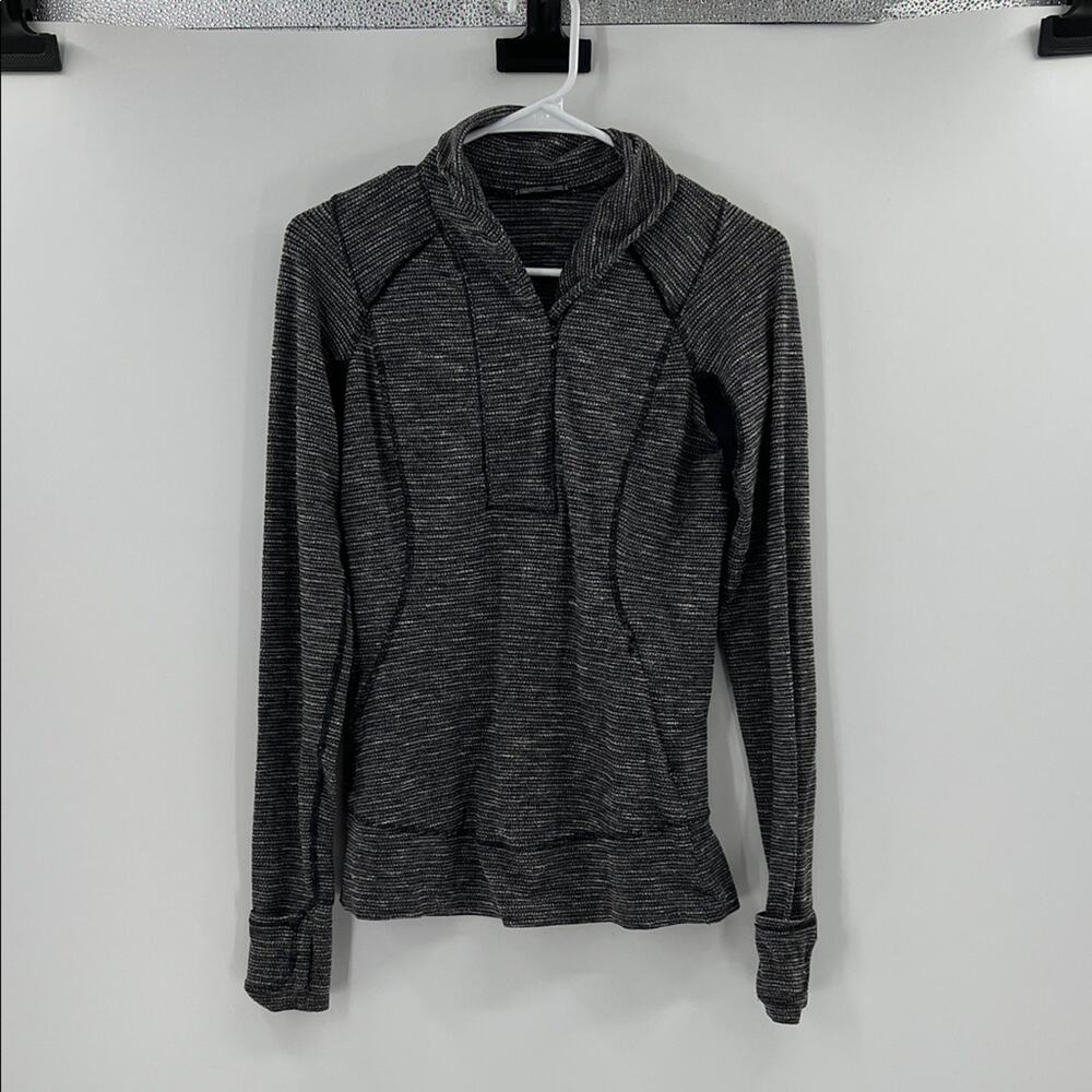 Lululemon Women's Think Fast Rulu Pullover - Gray/White - 6